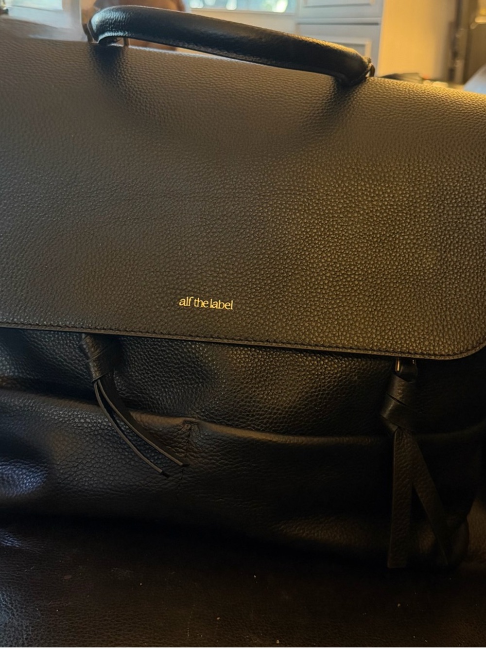 Black Leather Briefcase
